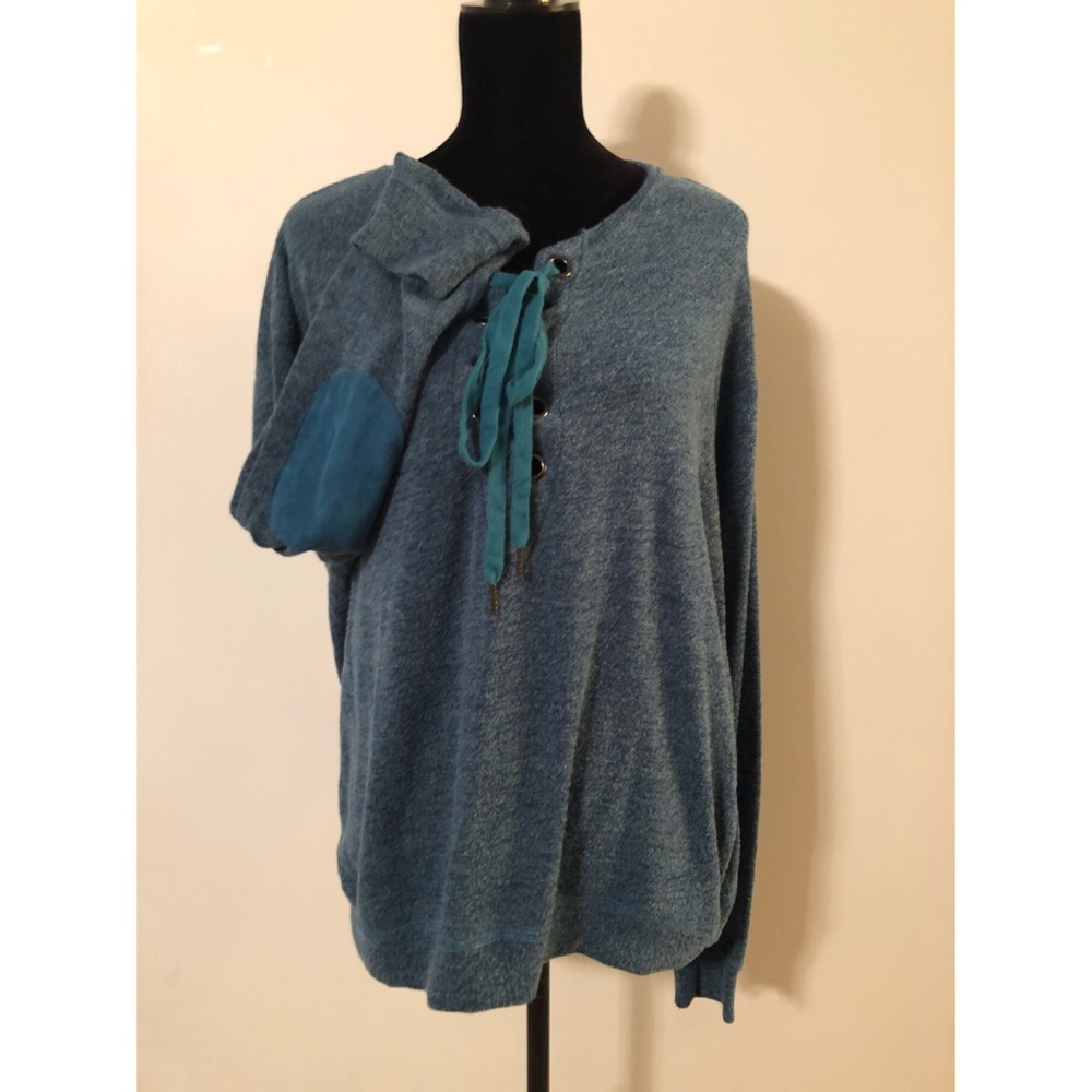 Peacock Tie Up Sweatshirt